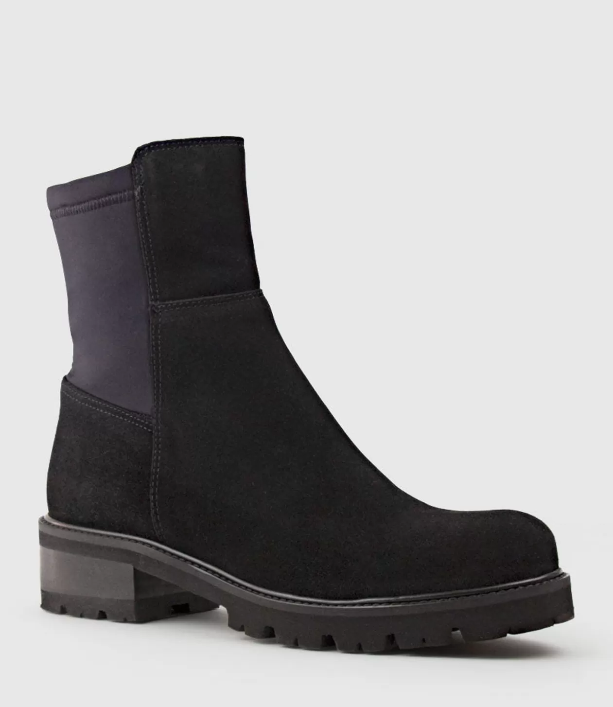 Edward Meller La Canadienne<Colette Ankle Boot With Micro Stretch Back In Black Suede