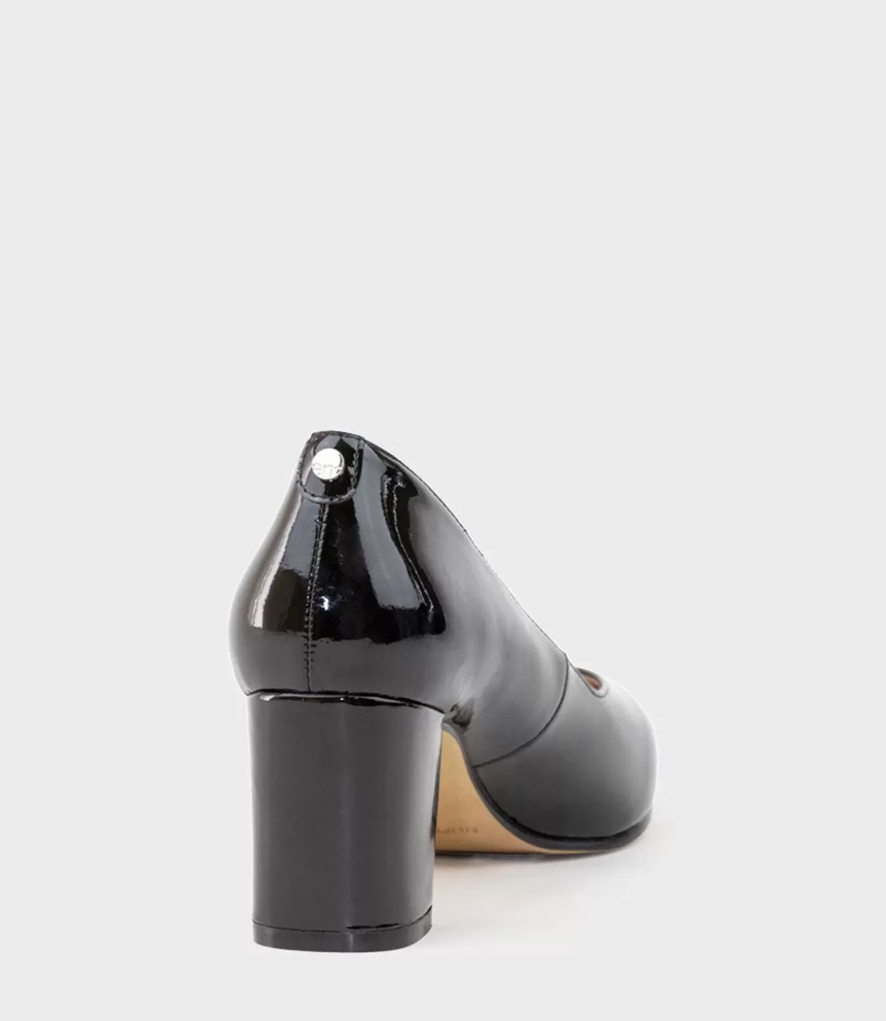 Edward Meller Mid Heel<Cordelia60 Pointed Block Heel Pump In Black Patent