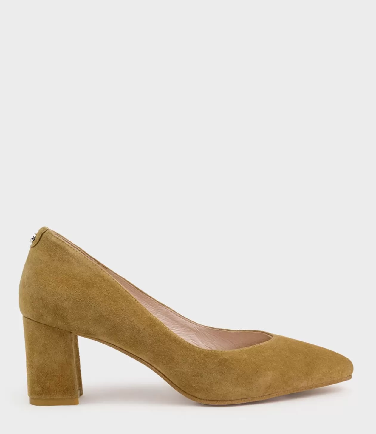 Edward Meller Mid Heel<Cordelia60 Pointed Block Heel Pump In Camel Suede