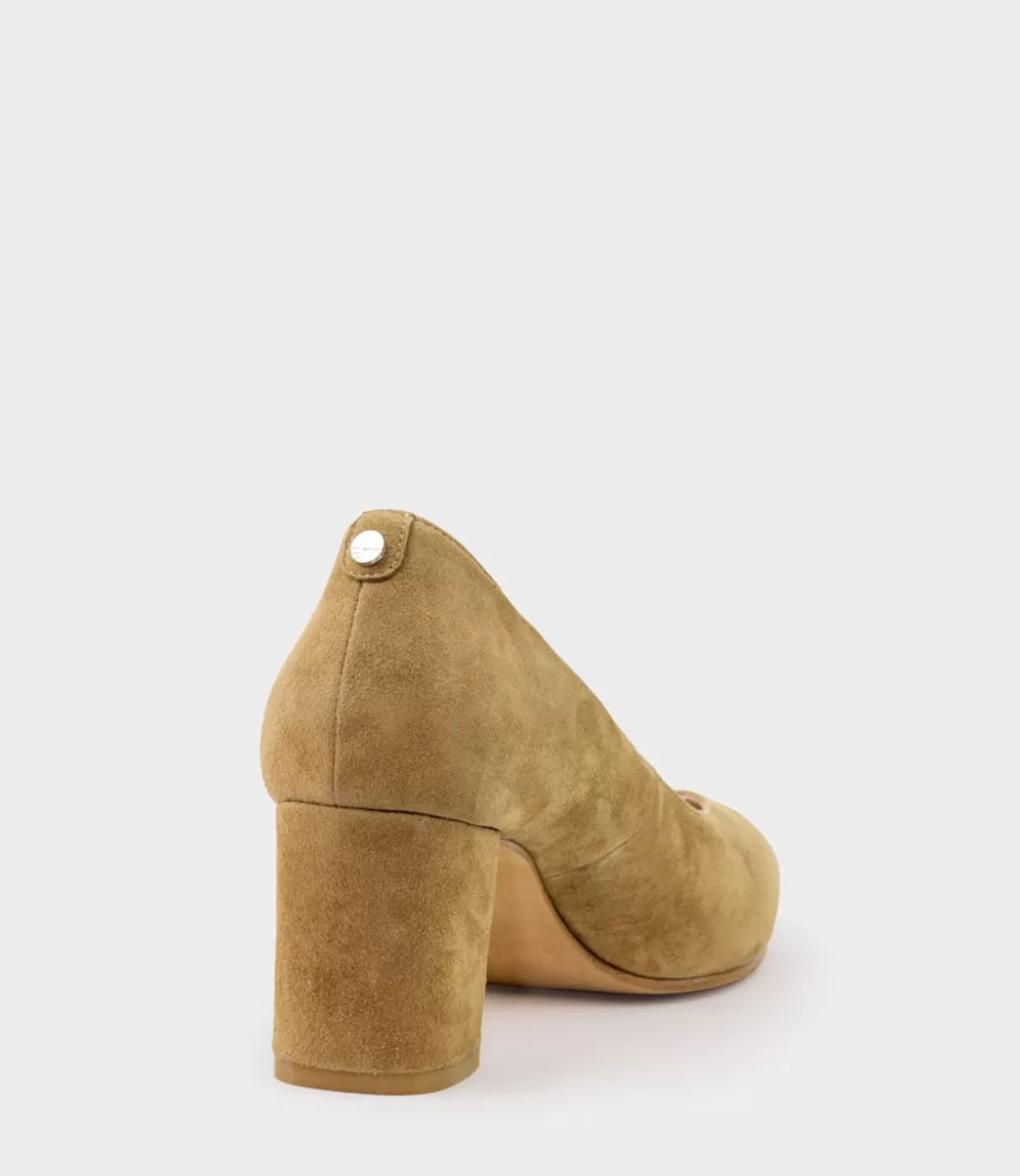 Edward Meller Mid Heel<Cordelia60 Pointed Block Heel Pump In Camel Suede