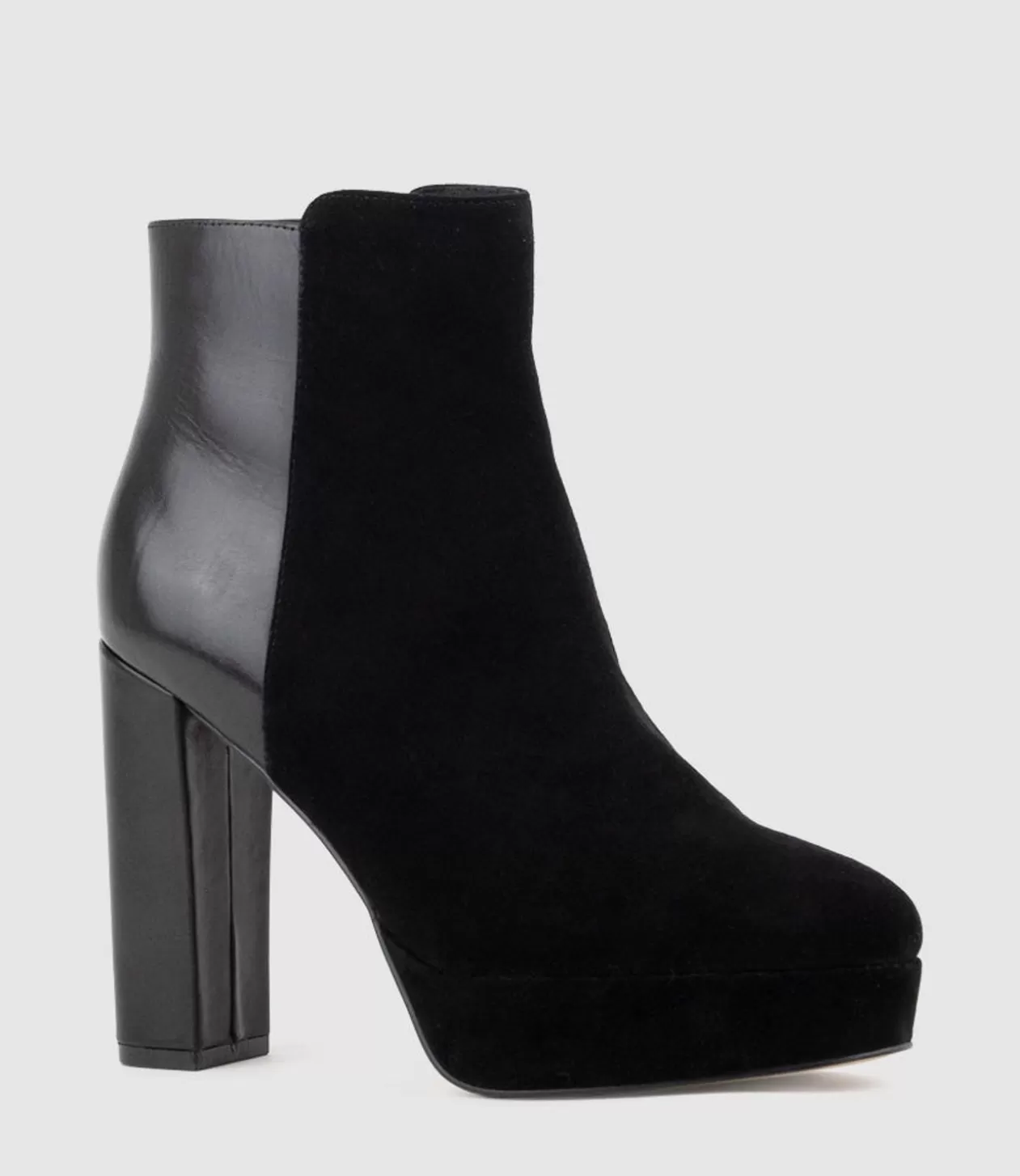 Edward Meller Platform Boots<Ulias110 Half N Half Platform Boot In Black Calf