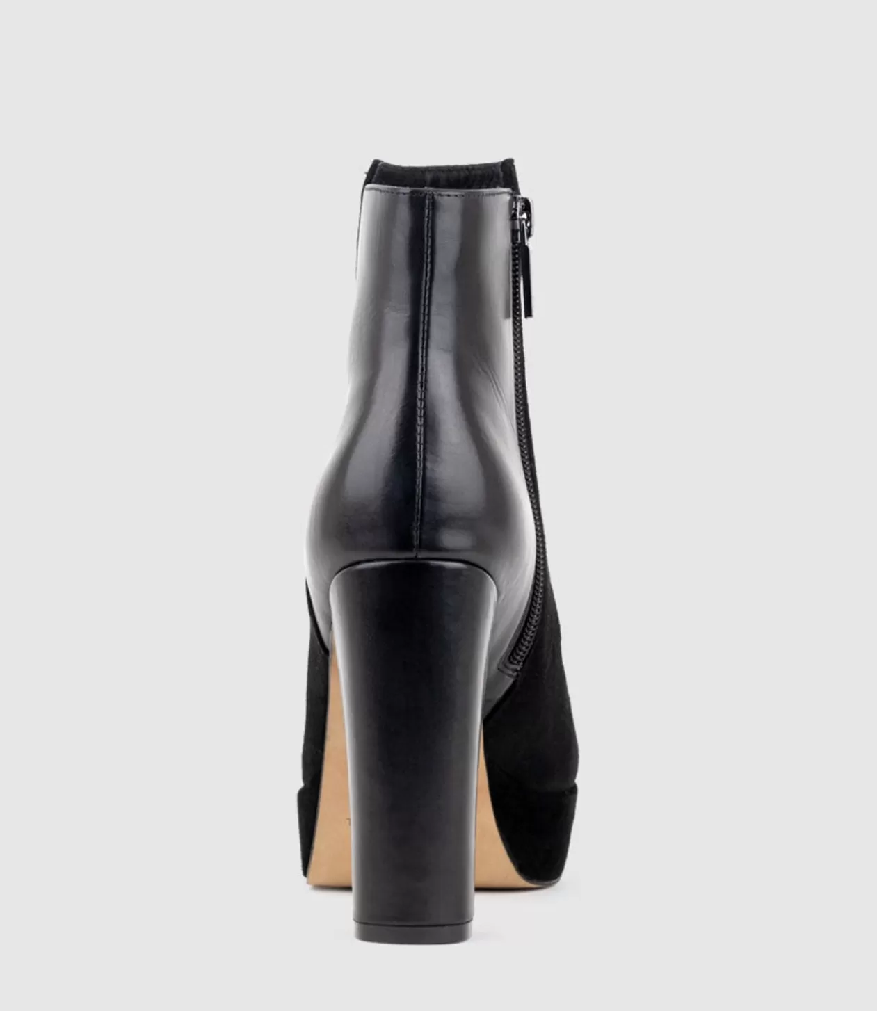 Edward Meller Platform Boots<Ulias110 Half N Half Platform Boot In Black Calf