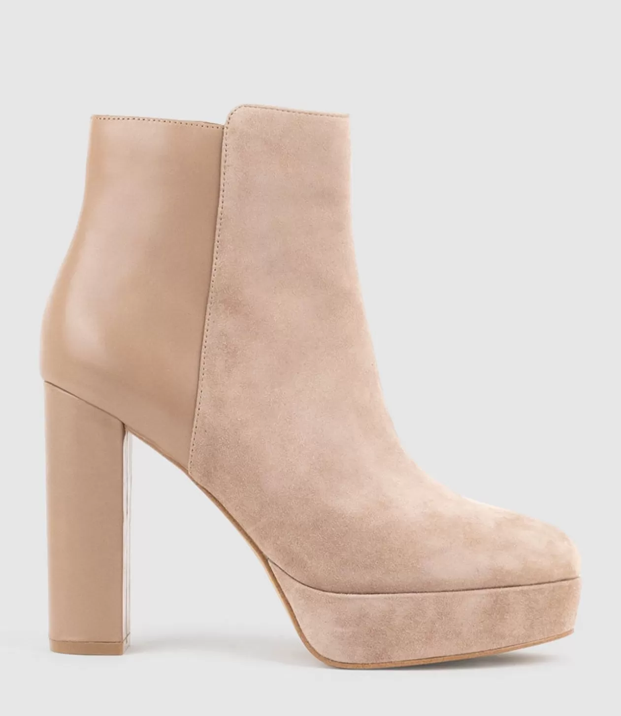 Edward Meller Platform Boots<Ulias110 Half N Half Platform Boot In Nude Calf