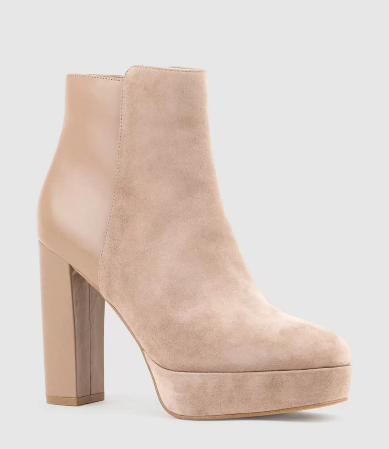 Edward Meller Platform Boots<Ulias110 Half N Half Platform Boot In Nude Calf