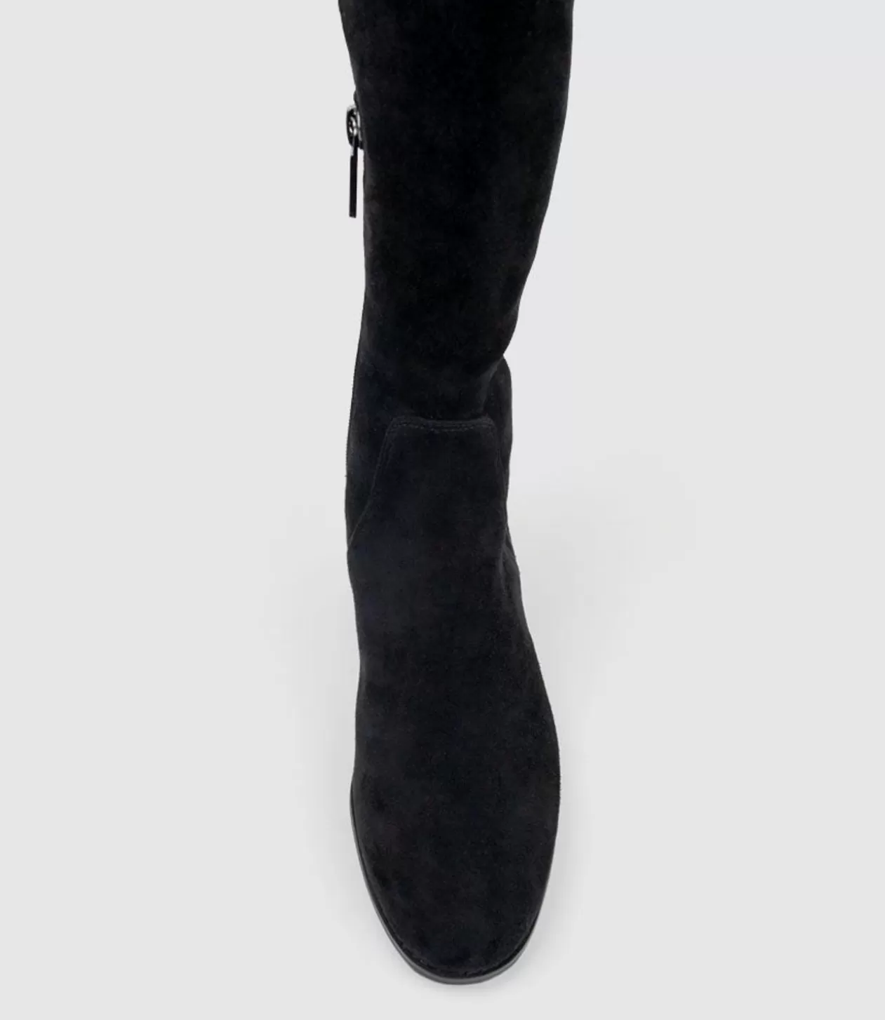 Edward Meller Long Boots<Vara40 Half And Half Knee High Boot In Black Suede