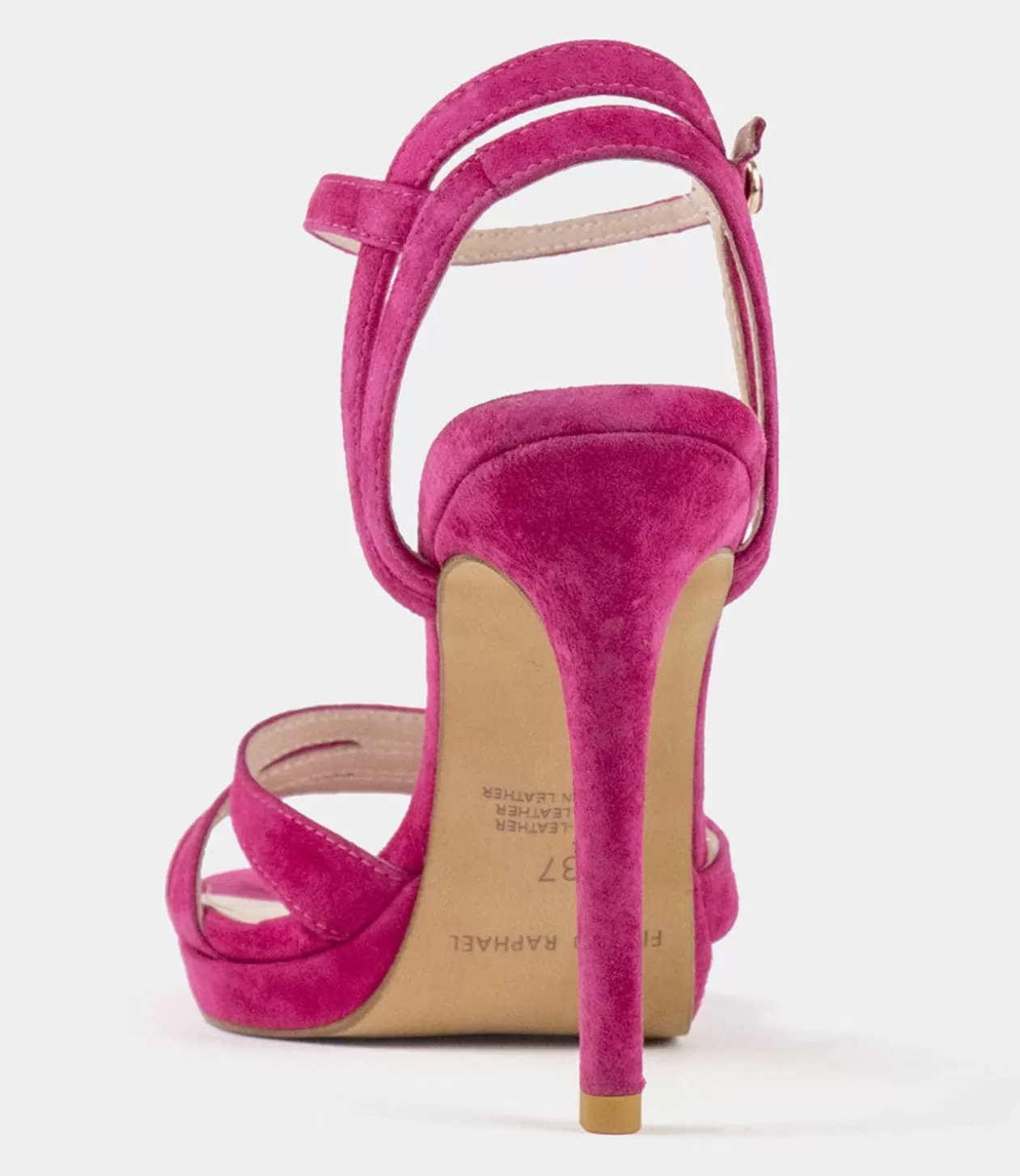 Edward Meller Platform Sandals<Wave110 Curved Strap Platform Sandal In Hot Pink Suede